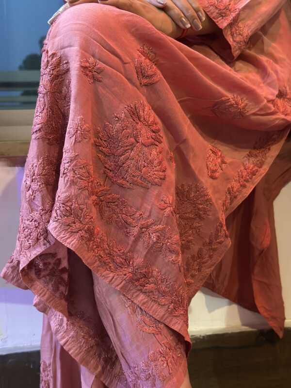 Rose Tint Chikankari Suit Set