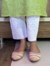 Chikankari Embroidered Flex Trousers