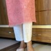 Chikankari Embroidered Flex Trousers