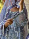 Celestial Blue Embroidered Suit
