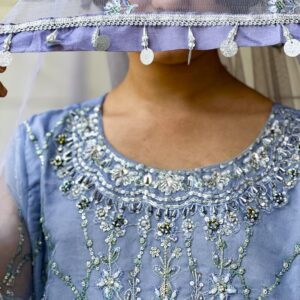 Celestial Blue Embroidered Suit