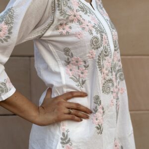 Megh Malhar Chikankari Kurti