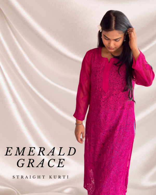 Sum mer (2) Emerald Grace Straight Kurti