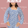 'Naina' Pure Cotton Floral Kurti