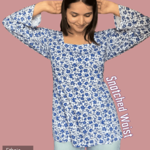 'Naina' Pure Cotton Floral Kurti