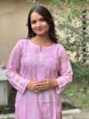 Rooh - Chikankari Kurti (Pink)