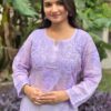 Rooh - Chikankari Kurti (Purple)
