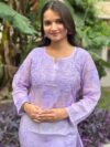 Rooh - Chikankari Kurti (Purple)